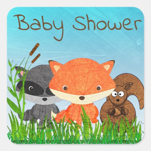 Sticker de créature pour animaux de baby shower (Devant)