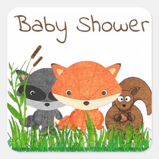 Sticker de créature pour animaux de baby shower (Devant)