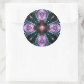 Sticker de croix violet fractal (Sac)