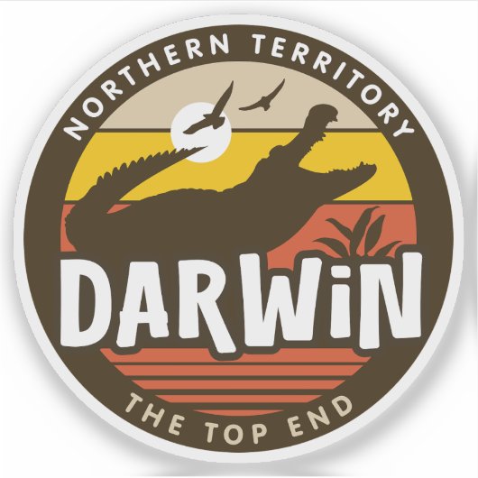Sticker de Darwin, Territoire du Nord Australie (Devant)