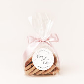 Sticker de date moderne avec police de script