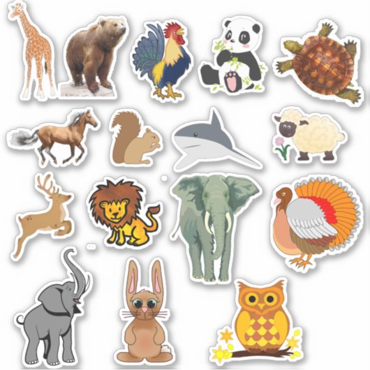 Sticker de décal Animaux (Devant)