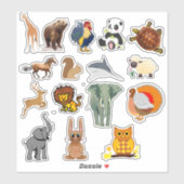 Sticker de décal Animaux (Feuille)