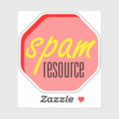Sticker de découpe de disque de ressource Spam (Feuille)