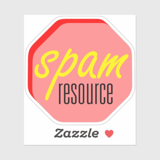 Sticker de découpe de disque de ressource Spam (Feuille)