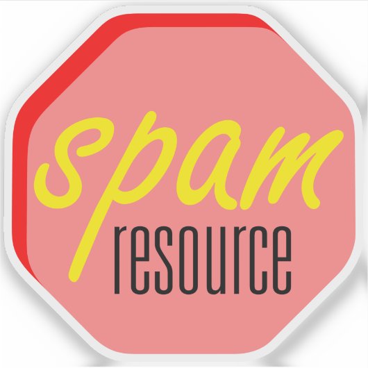 Sticker de découpe de disque de ressource Spam (Devant)