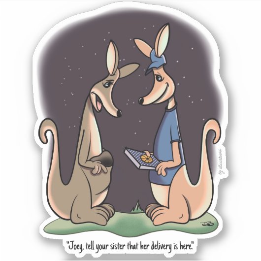 Sticker de découpe personnalisée de livraison (Devant)