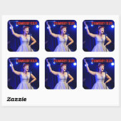 Sticker de dédicace aux champs de fraises (Feuille)