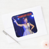 Sticker de dédicace aux champs de fraises (Enveloppe)