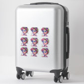 Sticker de déesse Neon Garden (Sur valise)