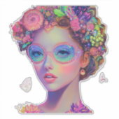 Sticker de déesse Neon Garden (Devant)