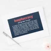 Sticker de définition d'ineptocratie (Enveloppe)