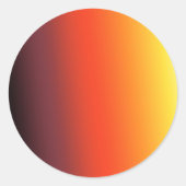 Sticker de dégradé de coucher de soleil personnali (Devant)