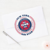 Sticker de design du cercle patriotique de New Yor (Enveloppe)