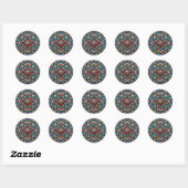 Sticker de design Mandala paisible (Feuille)