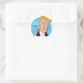 Sticker de dessin animé Donald Trump (Sac)