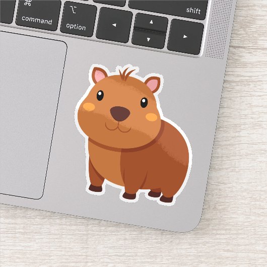 sticker de dessin animé mignon capybara (Détail)