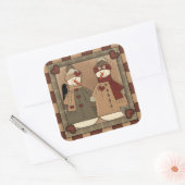sticker de dessin animé Noël Snowman (Enveloppe)