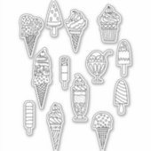 Sticker de dessin de crème glacée (Devant)