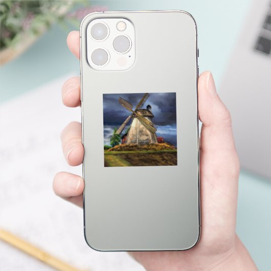 Sticker de dessin pour moulin à vent Pays-Bas (Téléphone)