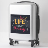 Sticker de devis de voyage inspirationnel. (Sur valise)