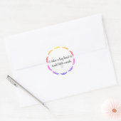 Sticker de devis d'enseignement inspirant (Enveloppe)