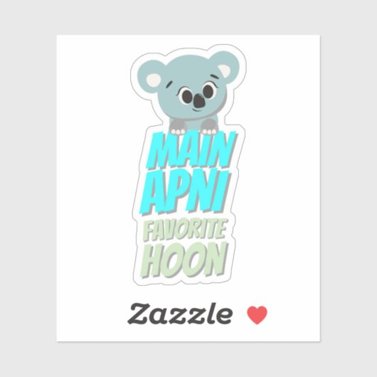 Sticker de devis Hindi Bollywood (Feuille)