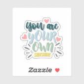 Sticker de devis inspirant (Feuille)