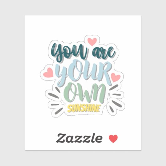 Sticker de devis inspirant (Feuille)