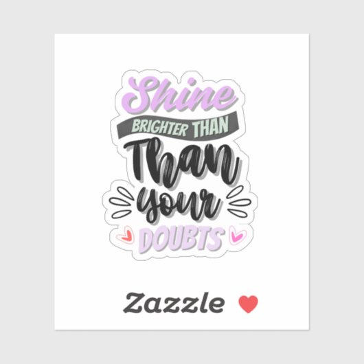 Sticker de devis inspirant (Feuille)