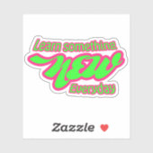 Sticker de devis inspirant (Feuille)