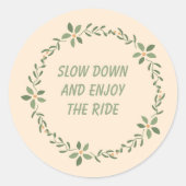 Sticker de devis inspirant pour une vie mentale (Devant)