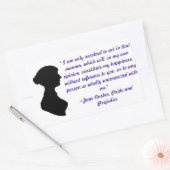 Sticker de devis Jane Austen (Enveloppe)
