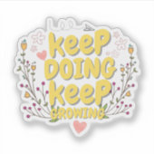 Sticker de devis motivationnel (Devant)