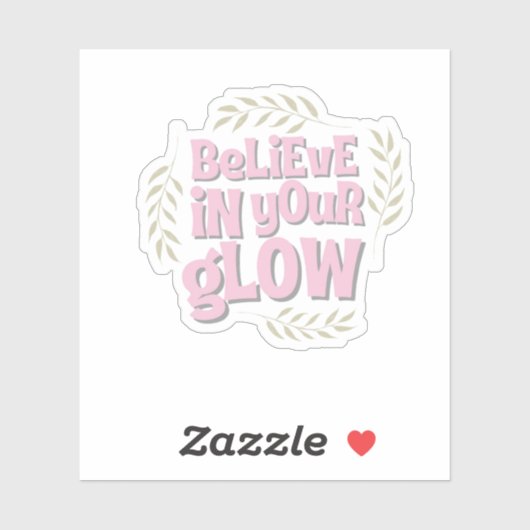 Sticker de devis motivationnel (Feuille)