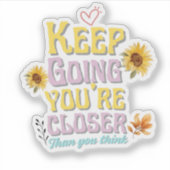 Sticker de devis motivationnel (Devant)