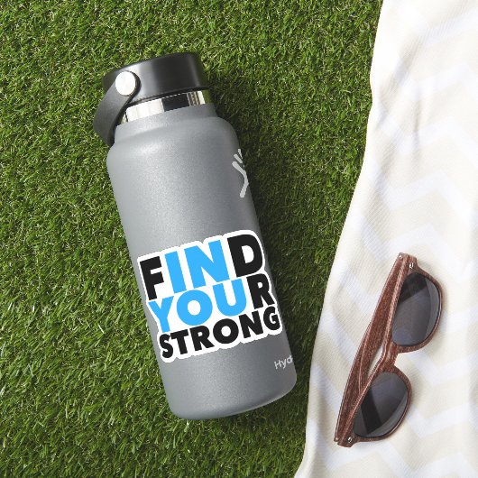 Sticker de devis motivationnel fort (HydroFlask Insitu)