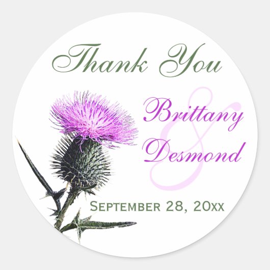 Sticker de diamètre 1,5 po violet, vert, blanc (Devant)