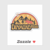 Sticker de Diamond Ridge, Alaska (Feuille)