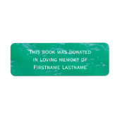 Sticker de don de livre eau (Devant)