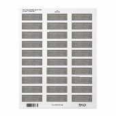 Sticker de don de livre marbre (Feuille entière)