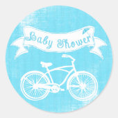 Sticker de douche à vélo pour bébé vintage (Devant)