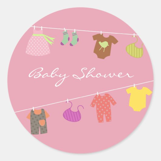 Sticker de douche pour fille bébé (Devant)
