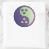 Sticker de Dudeism Yin Yang (grand cercle) (Sac)
