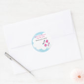 Sticker de faveur de l'avion Little Rose Aviator (Enveloppe)
