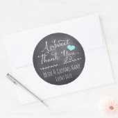 STICKER DE FAVEUR DE MARIAGE | Un Merci doux (Enveloppe)