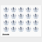 Sticker de Faveur petit homme mignon (Feuille)