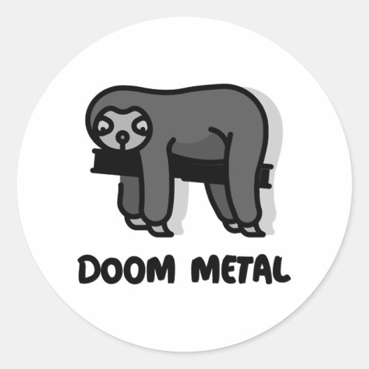 Sticker de fentes en métal Doom (Devant)