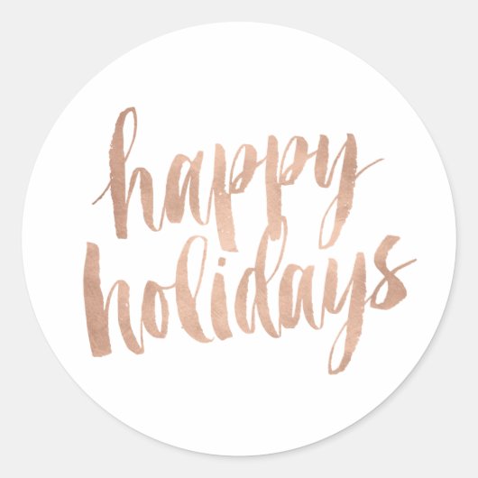 Sticker de fermeture en cuivre brossé Joyeux jours (Devant)