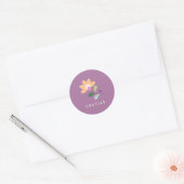 Sticker de fermeture en fleurs botaniques - Orchid (Enveloppe)